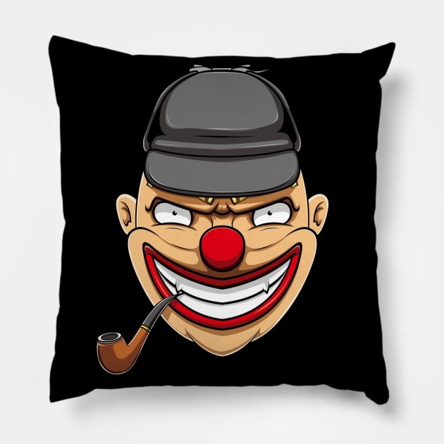 Clown April Fools' Day Pillow by RamzStore