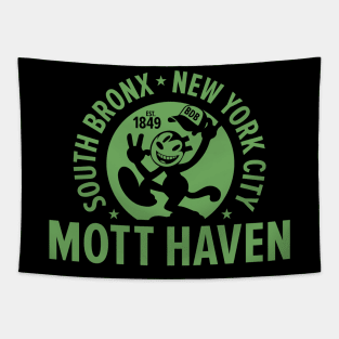 Mott Haven Bronx NYC - Cartoon Style Tapestry