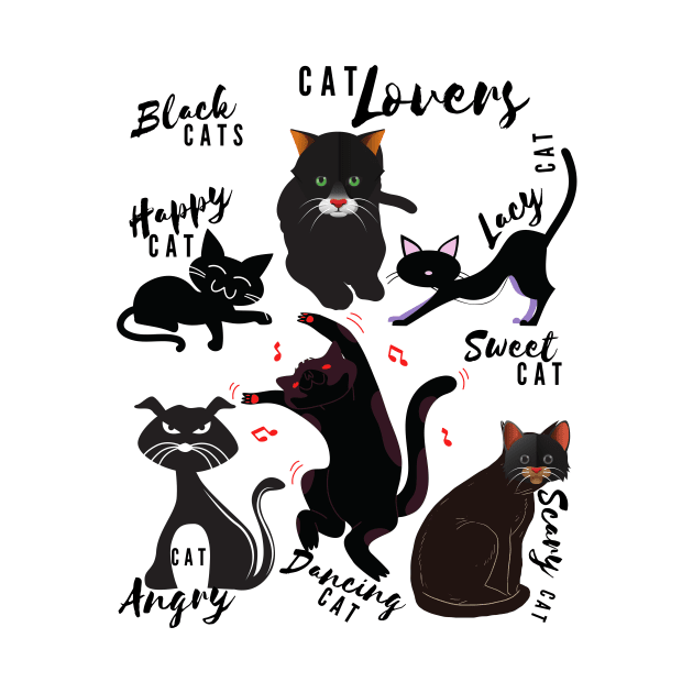 Black Cats/  cat lovers / Pets, Halloween by BeatyinChaos