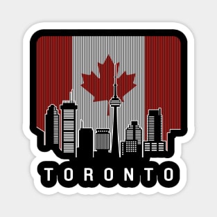 Toronto Canada Skyline Flag Magnet