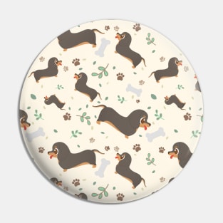 Cute Dachshund Puppy Face Pin