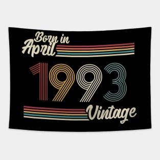 Vintage Born In April 1993 Tapestry