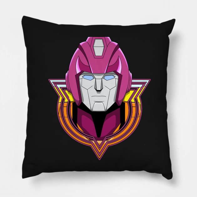 Transformers Hot Rod Rodimus Pillow by nicitadesigns