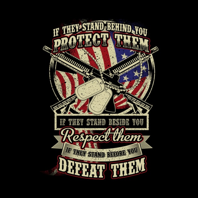 Respect for US soldiers T-Shirt military by LutzDEsign