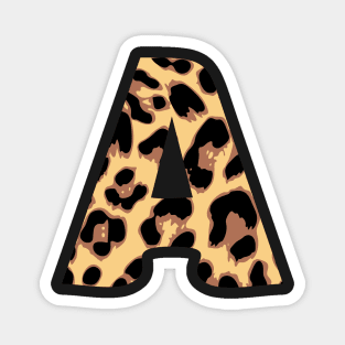 Cheetah initial letter A Magnet