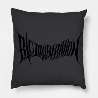 Death Metal 'btcillustration' Logo Pillow