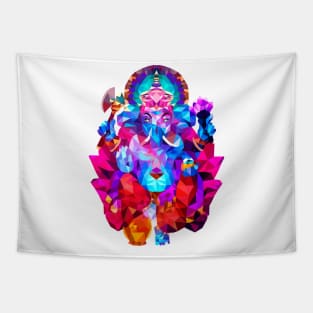 Low Poly Ganesh Tapestry