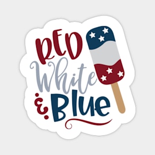 Red White and Blue Magnet