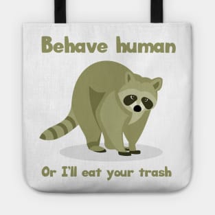 The Trash Eater Raccoon Tote