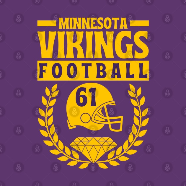 Minnesota Vikings 61 Helmet American Football by Astronaut.co