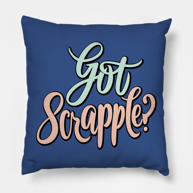 National Scrapple Day – November Pillow by irfankokabi