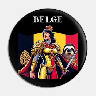 Belgian  Superhero Female 70's Fantasy Comic Book Hero Pin