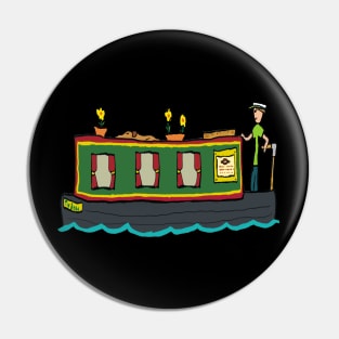 Narrowboat Pin