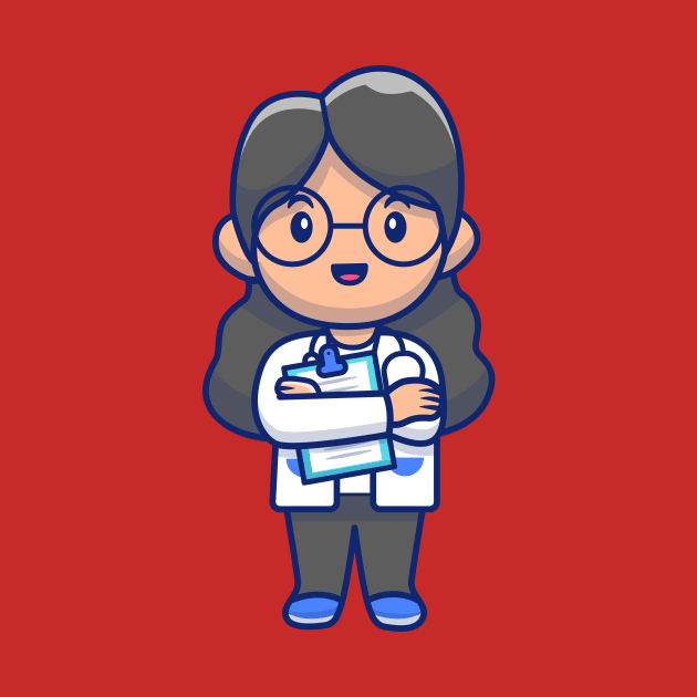 Cute girl doctor cartoon by Catalyst Labs