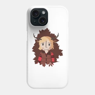 Sweet Tooth cartoon. Deer kid from Maple Forest, fan art illustration Phone Case