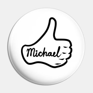 Men name Michael Pin