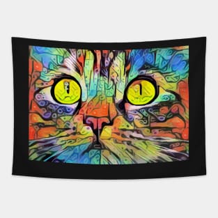 Abstract cat eyes Tapestry