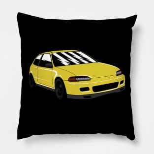 Yellow Civic EG6 Pillow