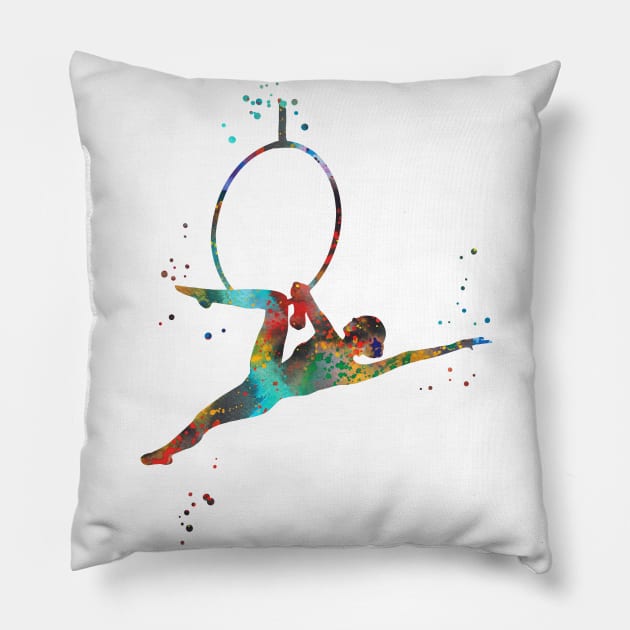 Aerial hoop, lyra Pillow by RosaliArt