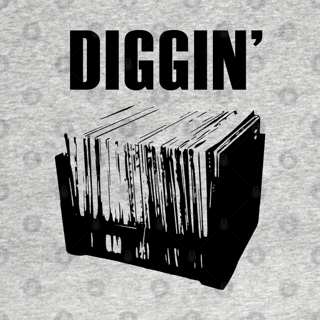 Disover Diggin' - Records - T-Shirt