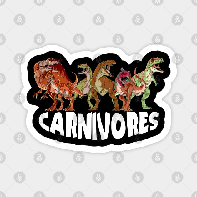 Dinosaur Carnivore Pack With Text Magnet by Terra Fossil Merch