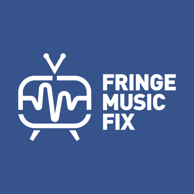 FRINGE MUSIC FIX Retro Logo T-Shirt (White Variant) by Sudburied