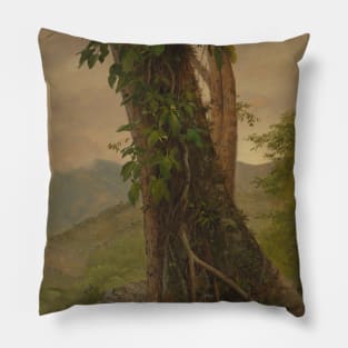 Tree with Vines, Jamaica, West Indies by Frederic Edwin Church Pillow