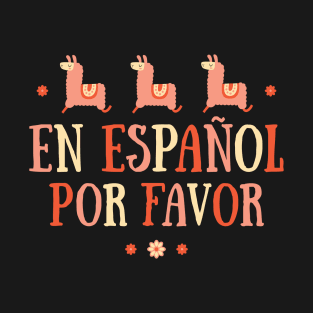 Cute Spanish Teacher Llama T-Shirt