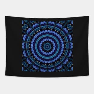 Darkest Ocean Mandala Tapestry