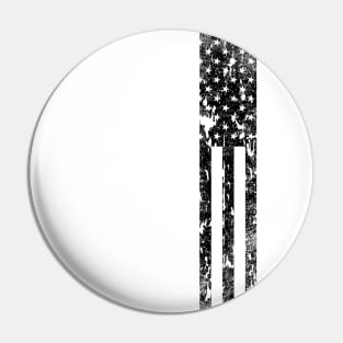 Distressed American Flag - Side Pin