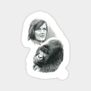 TRIBUTE TO DIAN FOSSEY Magnet