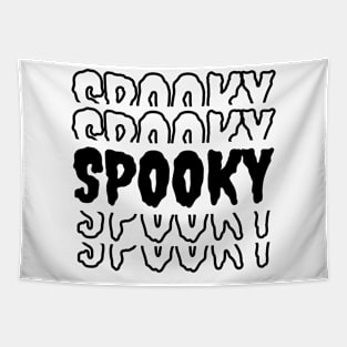 Spooky Halloween Minimalist - Sleek Spooky Design Tapestry