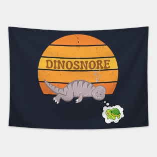 Dinosnore - Cute Dinosaur Dreaming Tapestry