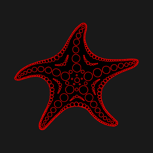 Starfish (red/black) T-Shirt