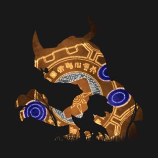 Greymon & Agumon Digi Set Silhouette T-Shirt