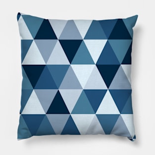 Blue Sky Geometric Pattern Pillow