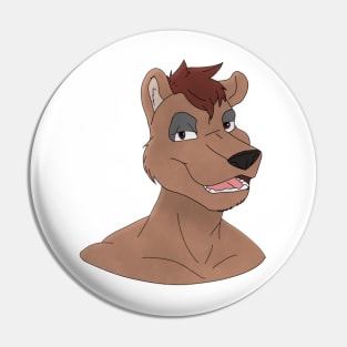 Anthro animal face Pin