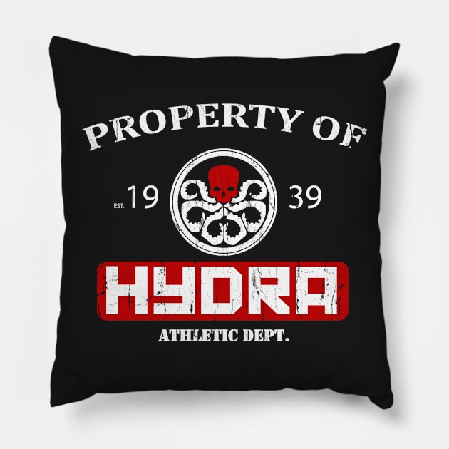 Hydra Athletic Dept. Pillow by ExplodingZombie