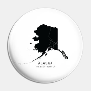 Alaska State Road Map Pin