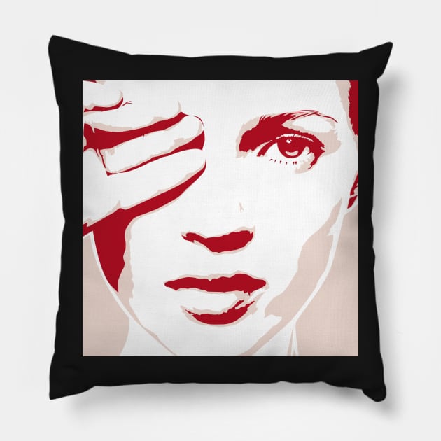 "Pink" Kate Moss Pillow by -f-e-l-i-x-x-