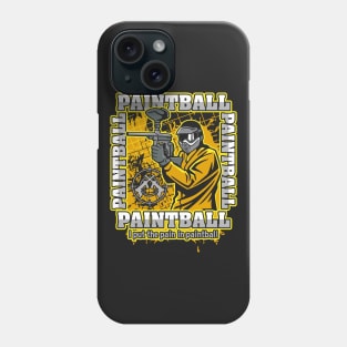 Paintball Player Yellow Team Phone Case