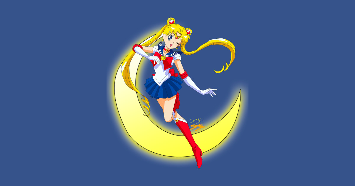 She Is The One...Sailor Moon! Royal Blue - Sailor Moon - T-Shirt ...