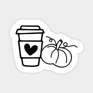 Pumpkin Latte Magnet