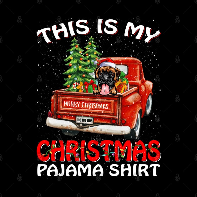 This Is My Christmas Pajama Shirt Boxer Truck Tree by intelus