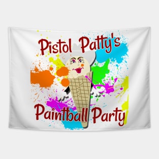 Pistol Patty's Paintball Party Tapestry