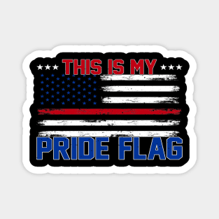 4th of July Patriotic This Is My Pride Flag USA American Magnet