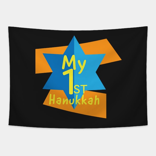 My First Hanukkah Star of David Tapestry by sigdesign