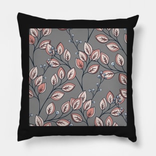 Spring Pattern with Floral Motifs Pillow