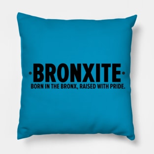 Bronxites United - Stylish Typography Tee Pillow