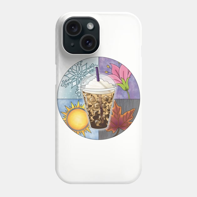 Iced Coffee For All Seasons Phone Case by TheEmeraldOwl_byKaitlyn